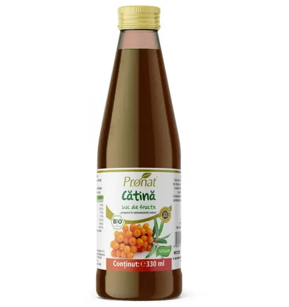 Suc de catina alba 100%, bio, 330 ml