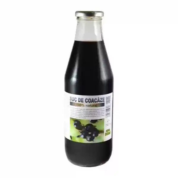Suc de coacaze negre 100% 750ml, Deco Italia