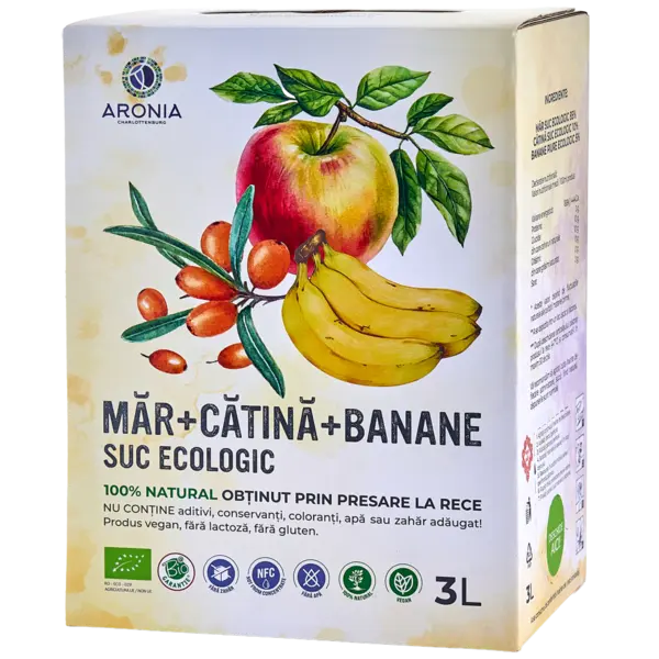 Suc de Măr, Cătină și Banane 3L ECO (RO-ECO-029)