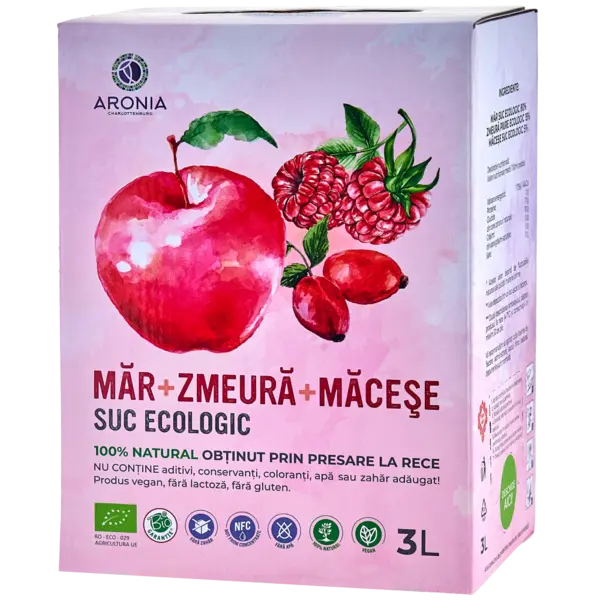 Suc de Măr, Zmeură și Măceșe 3L ECO (RO-ECO-029)