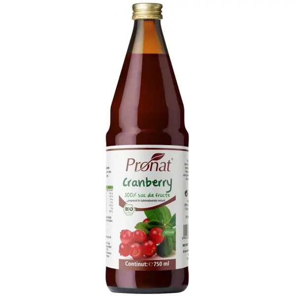 Suc Pur de Merisoare, Bio, 750 ml
