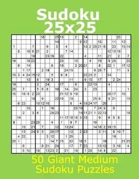 Sudoku 25x25 50 Giant Medium Sudoku Puzzles, Paperback/Jacob James