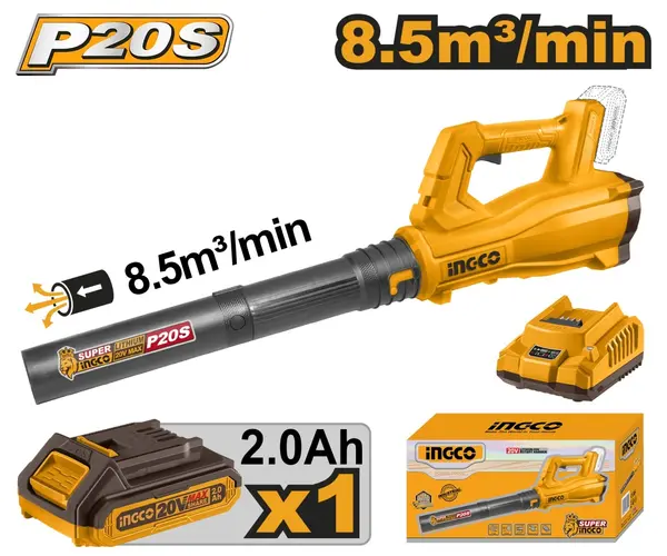 Suflanta Frunze 20V cu 1 Acumulator INGCO CABLI203235E