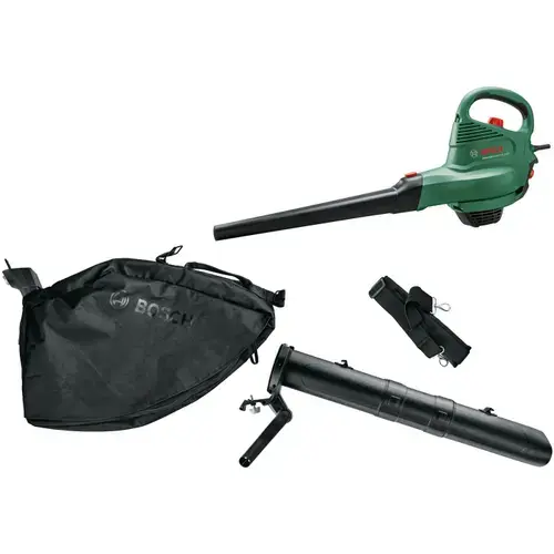 Suflanta si aspirator cu tocator pentru frunze Bosch Universal GardenTidy 2300, putere 2300 W, viteza variabila, 285 km/h viteza maxima, 160 l/s debit, sac colecor 45 l, raport maruntire 12:1