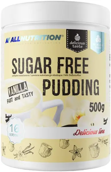 Sugar Free Pudding, vanilie, 500 g, AllNutrition