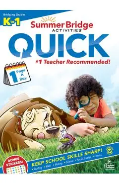 Summer Bridge Activities(r) Quick, Grades K - 1 - Summer Bridge Activities