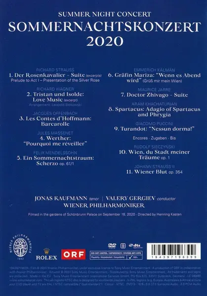 Summer Night Concert 2020 | Wiener Philharmoniker, Valery Gergiev, Various Artists