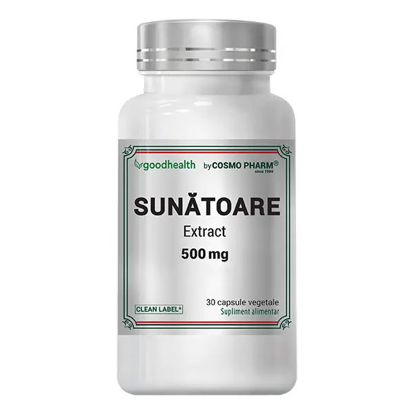 Sunatoare Extract 500mg, 30 capsule, Cosmopharm