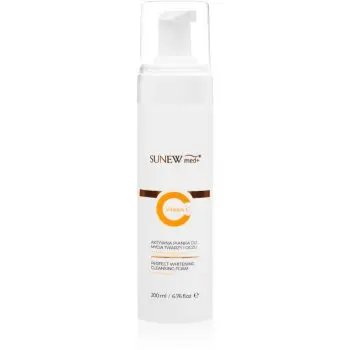 SUNEWMED+ Active Foaming Cleanser Face and Eye Makeup Removal spuma de curatare cu vitamina C