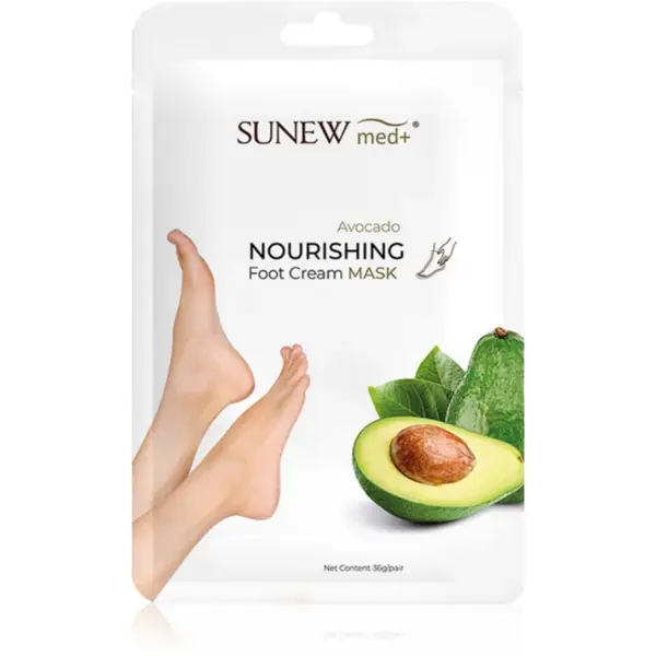 SUNEWMED+ Moisturising Foot Mask with Avocado Oil Sosete cu efect de hidratare pentru tălpile picioarelor 1 pereche