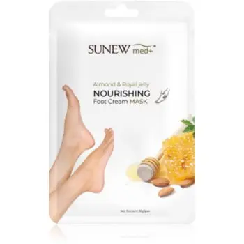 SUNEWMED+ Moisturising Foot Mask with Sweet Almond Oil and Royal Jelly masca hidratanta pentru tălpile picioarelor