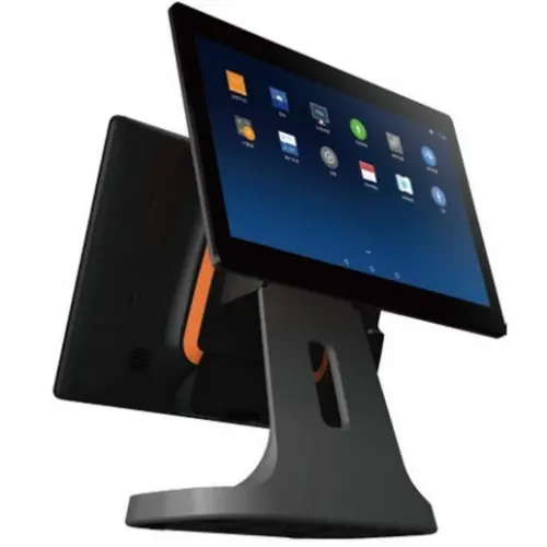 Sunmi Sistem desktop SUNMI POS SYSTEM, T2 LITE L1573, Qualcomm Snapdragon, 15.6inch + 15.6inch Customer Display, RAM 4GB, Flash 64GB, Android 9.0, Negru Orange