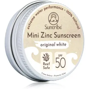 Suntribe Mini Zinc Sunscreen crema de fata cu minerale pentru protectie SPF 50