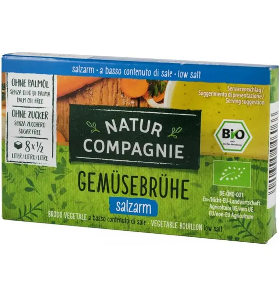 Supa bio de legume cu putina sare, 8 cuburi NATUR