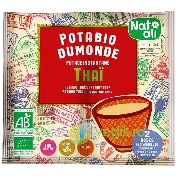 Supa Instant in Stil Thai cu Legume Ecologica/Bio 2x8.5g
