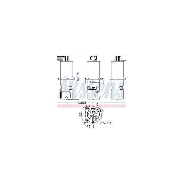 Supapa EGR NISSENS 98163