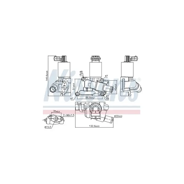 Supapa EGR NISSENS 98195