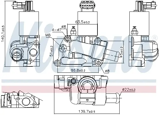 Supapa EGR OPEL CORSA B 1.0 intre 1996-2000