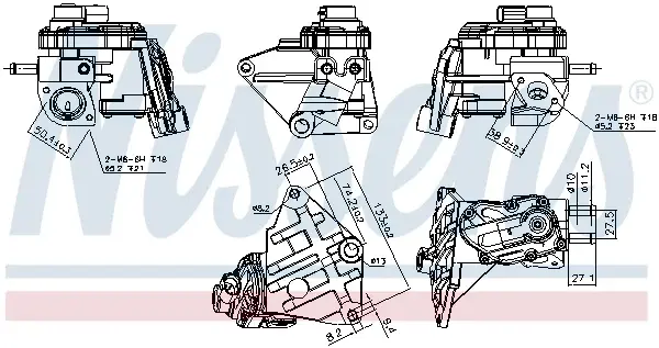 Supapa EGR potrivit AUDI A3; SEAT ALTEA, ALTEA XL, LEON, TOLEDO III; SKODA OCTAVIA II; VW EOS, GOLF PLUS V, GOLF V, JETTA III, PASSAT B6, TOURAN 2.0 05.03-11.10