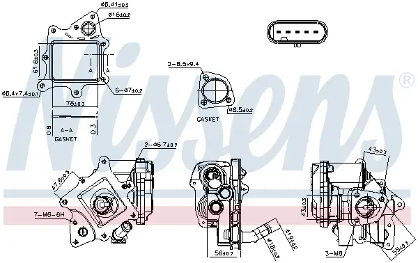 Supapa EGR potrivit CITROEN JUMPER II; FIAT DUCATO; PEUGEOT BOXER 2.3D 3.0D 04.06-