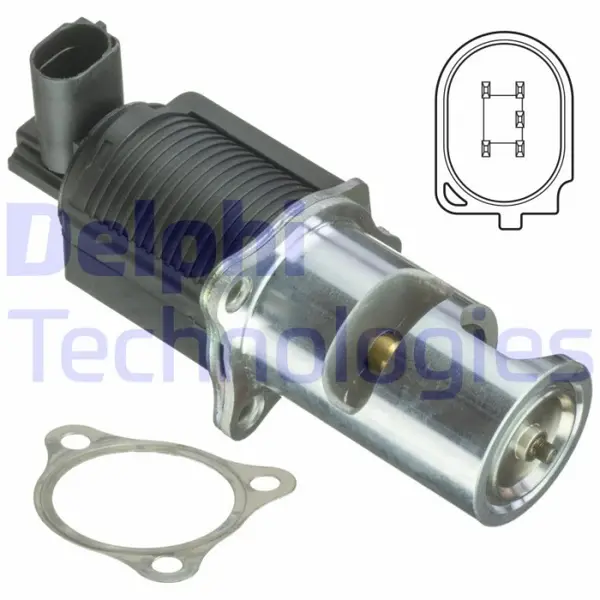 Supapa EGR potrivit OPEL MOVANO, VIVARO A; RENAULT AVANTIME, ESPACE III, ESPACE IV, LAGUNA II, MASTER II, TRAFIC II, VEL SATIS 2.2D 2.5D 07.00-