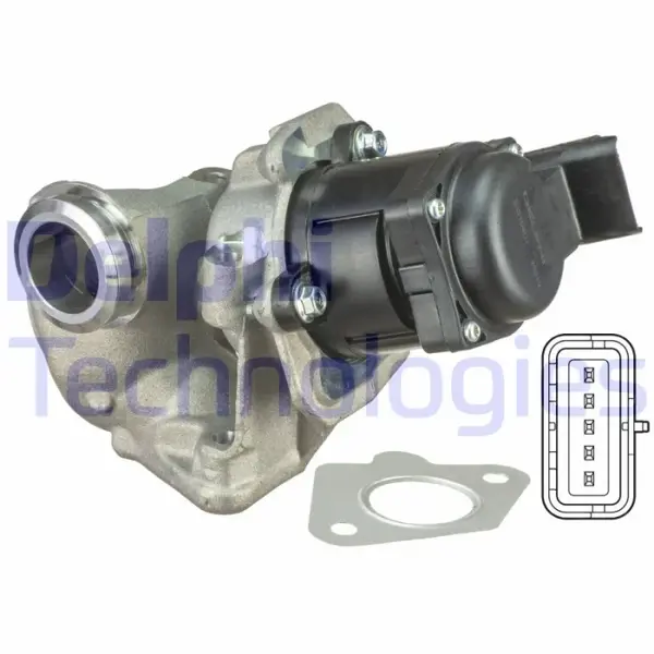 Supapa EGR potrivit VOLVO C30, S40 II, S80 II, V50, V70 III; CITROEN BERLINGO, BERLINGO MULTISPACE, BERLINGO MINIVAN, C2, C3 I, C3 II, C3 PICASSO, C4, C4 GRAND PICASSO I, C4 I 1.6D 10.03-