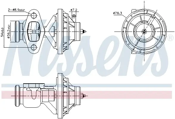 Supapa EGR potrivit VW CADDY III, CADDY III MINIVAN, GOLF V 1.9D 2.0D 10.03-08.10
