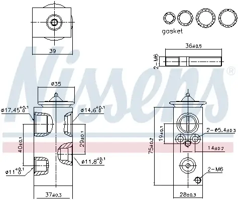 Supapa expansiune clima potrivit PEUGEOT 2008 I, 208, 208 I 1.0-1.6D 03.12-