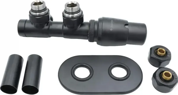 Supapa termostatica, titan mat, pentru calorifer baie, dreapta, Deante
