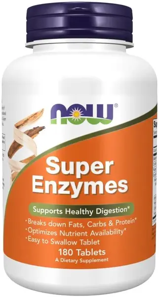 Super Enzymes, 180 tablete, Now