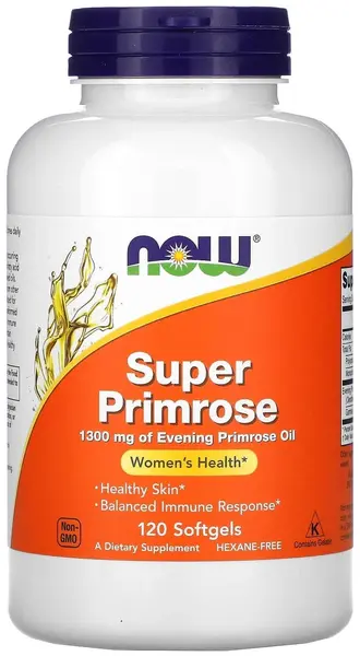 Super Primrose Oil, 1300 mg, 120 capsule gel, Now