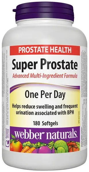 Super Prostate, 180 capsule gelatinoase moi, Webber Naturals