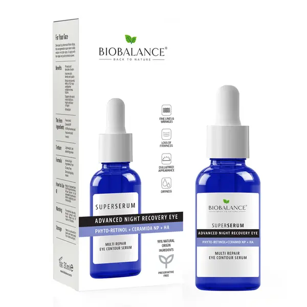 Super serum contur ochi pentru noapte, 20 ml, Bio Balance