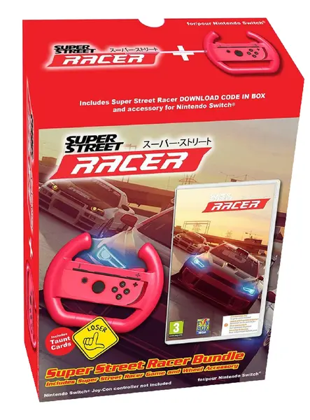 Super Street Racer Bundle (code In A Box) + Accesoriu De Roți Nintendo Switch Nintendo Switch