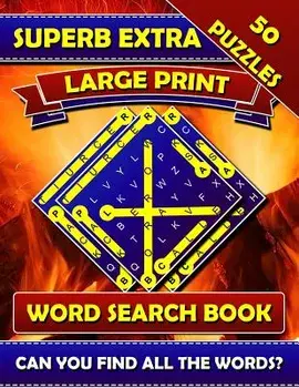 Superb Extra Large Print Word Search Books: Big Font Books for Seniors. Find a Word Puzzles for Adults Large Print., Paperback/Big Font Word Search Publications