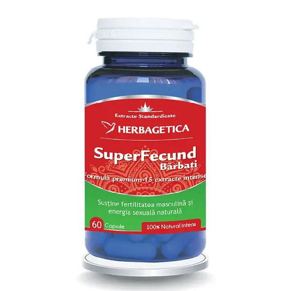 Superfecund barbati, 60 capsule, Herbagetica