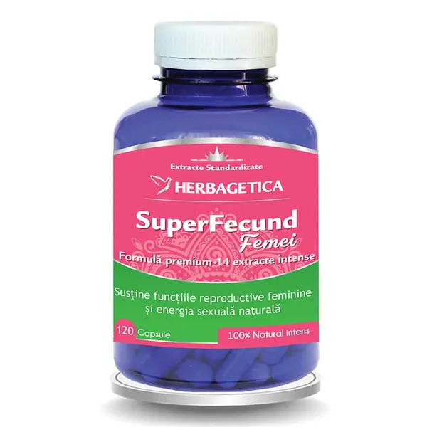 Superfecund femei, 120 capsule, Herbagetica