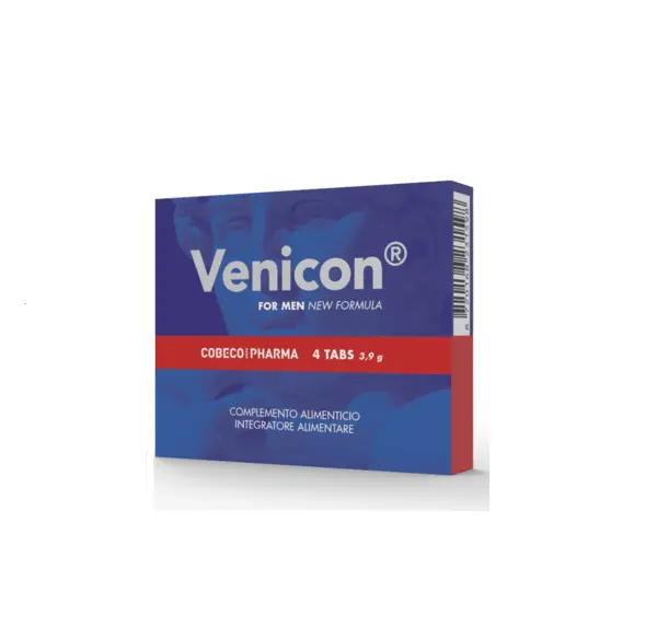 Supliment afrodisiac pentru bărbați Cobeco - Venicon for Men, pentru potență și virilitate masculina, 4 buc