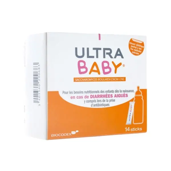 Supliment Alimentar, Biocodex, Ultra Baby, Tratament Anti-Diareic cu Probiotice, 14 plicuri