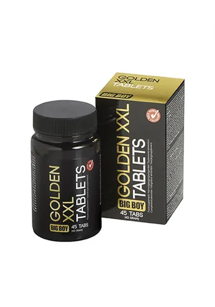 Supliment alimentar Cobeco - Big Boy Golden XXL, pentru stimularea virilității masculine și mărirea penisului, 45 buc