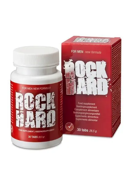 Supliment alimentar Cobeco - Rock Hard, pentru stimularea erecției și performanței sexuale, 30 buc