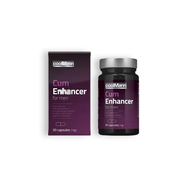 Supliment alimentar CoolMann – Cum Enhancer for Men, pentru îmbunătățirea calității și producției de spermă, 30 buc