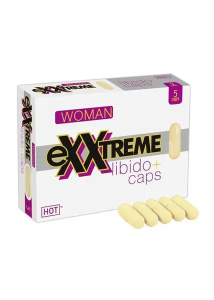 Supliment alimentar Hot - eXXtreme Libido, pentru stimularea dorinței feminine, 5 buc