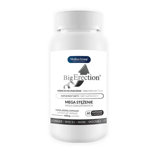 Supliment alimentar Medica Group - Big Erection, pentru stimularea erectiei, 60 buc