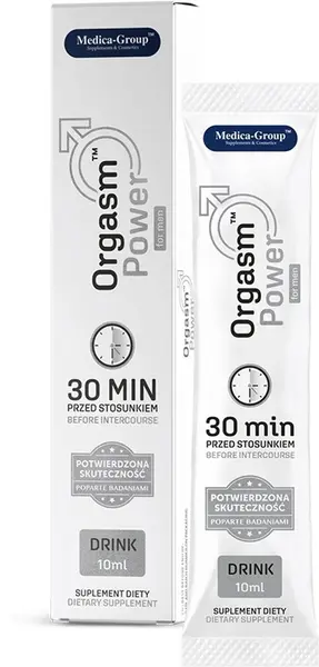 Supliment alimentar Medica Group - Orgasm Power for Men, pentru potență și erecție puternică, 10 ml