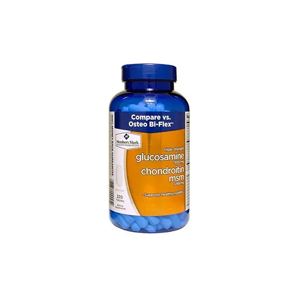 Supliment Alimentar, Member's Mark, Glucozamina, Condroitina si MSM pentru Sustinerea Articulatiilor, 220 tablete
