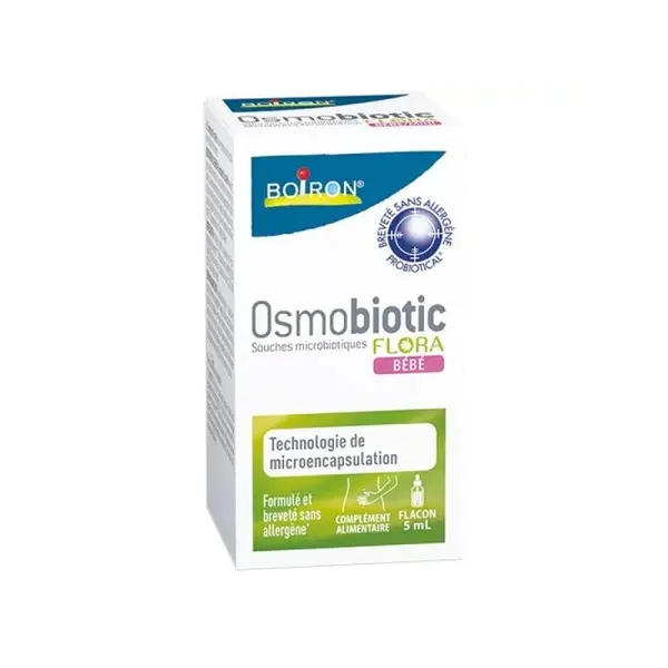 Supliment Alimentar pentru Copii, Boiron, Osmobiotic, Bebe, cu Tulpini Osmobiotice, 5ml
