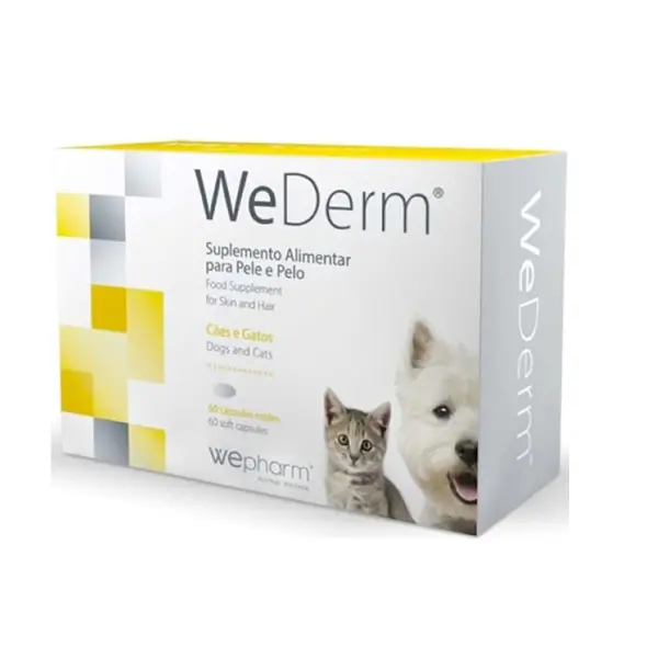 Supliment dermatologic pentru caini pisici WeDerm 60 capsule