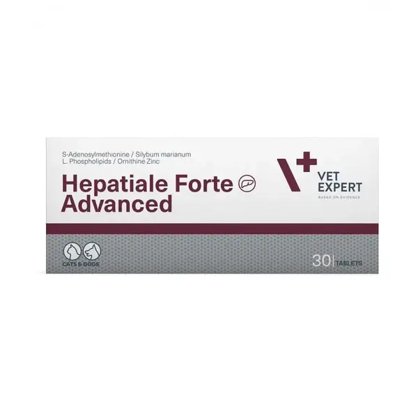Supliment hepatic pentru caini pisici Hepatiale Forte Advanced 30 tablete