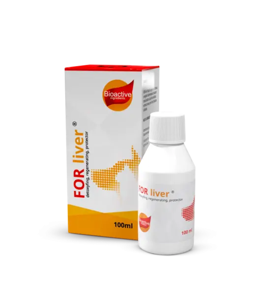 Supliment lichid pentru caini cu afectiuni hepative, FOR liver detoxyfing, regenerating, protector - 50 ml